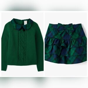 🌲  Gymboree Skirt Set In Noble Forest Plaid